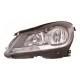 Mercedes C-Class 2009-2014 Black Inner Halogen Head Lamp Unit Passenger Side